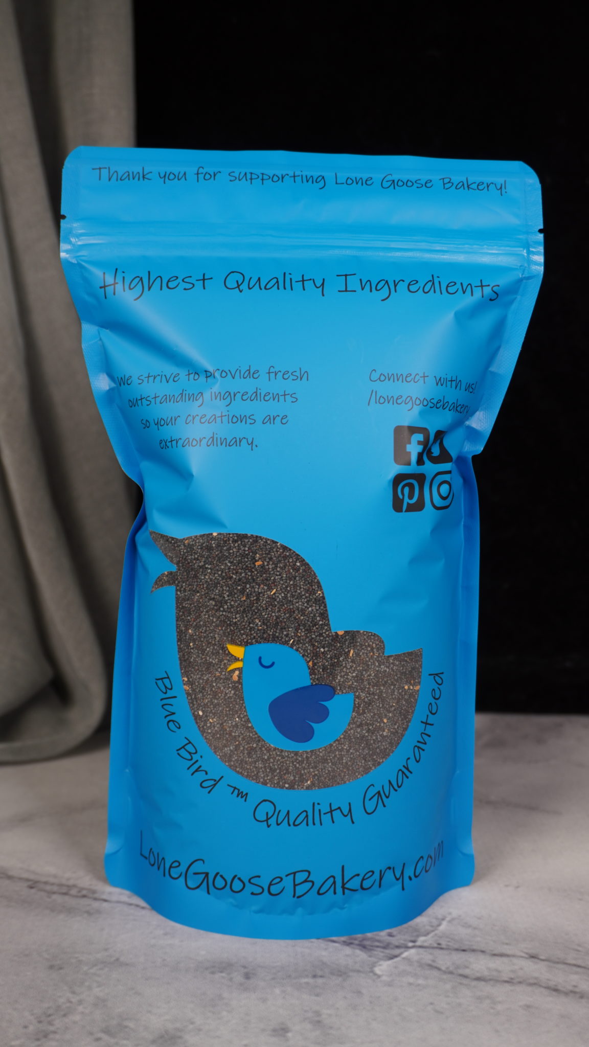 Blue Bird Poppy Seeds Unwashed English Poppy Seeds